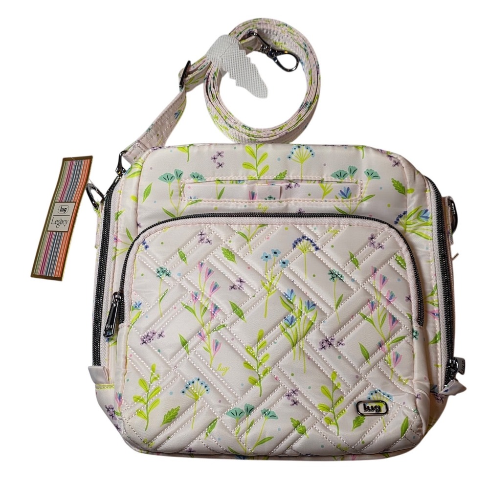 Lug Crossbody Ranger Meadow Retreat Floral Quilted Travel Bag Adjustable Women